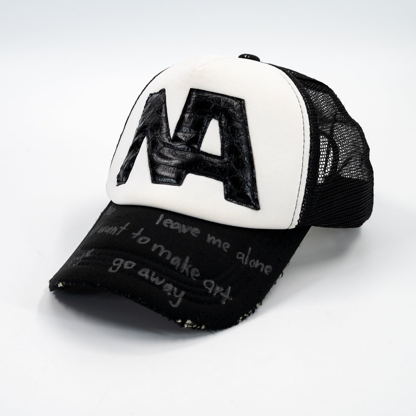 scribble trucker hat