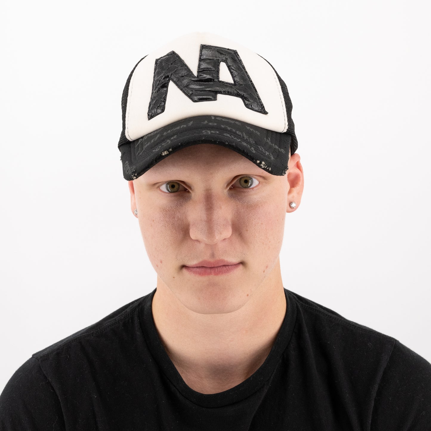 scribble trucker hat