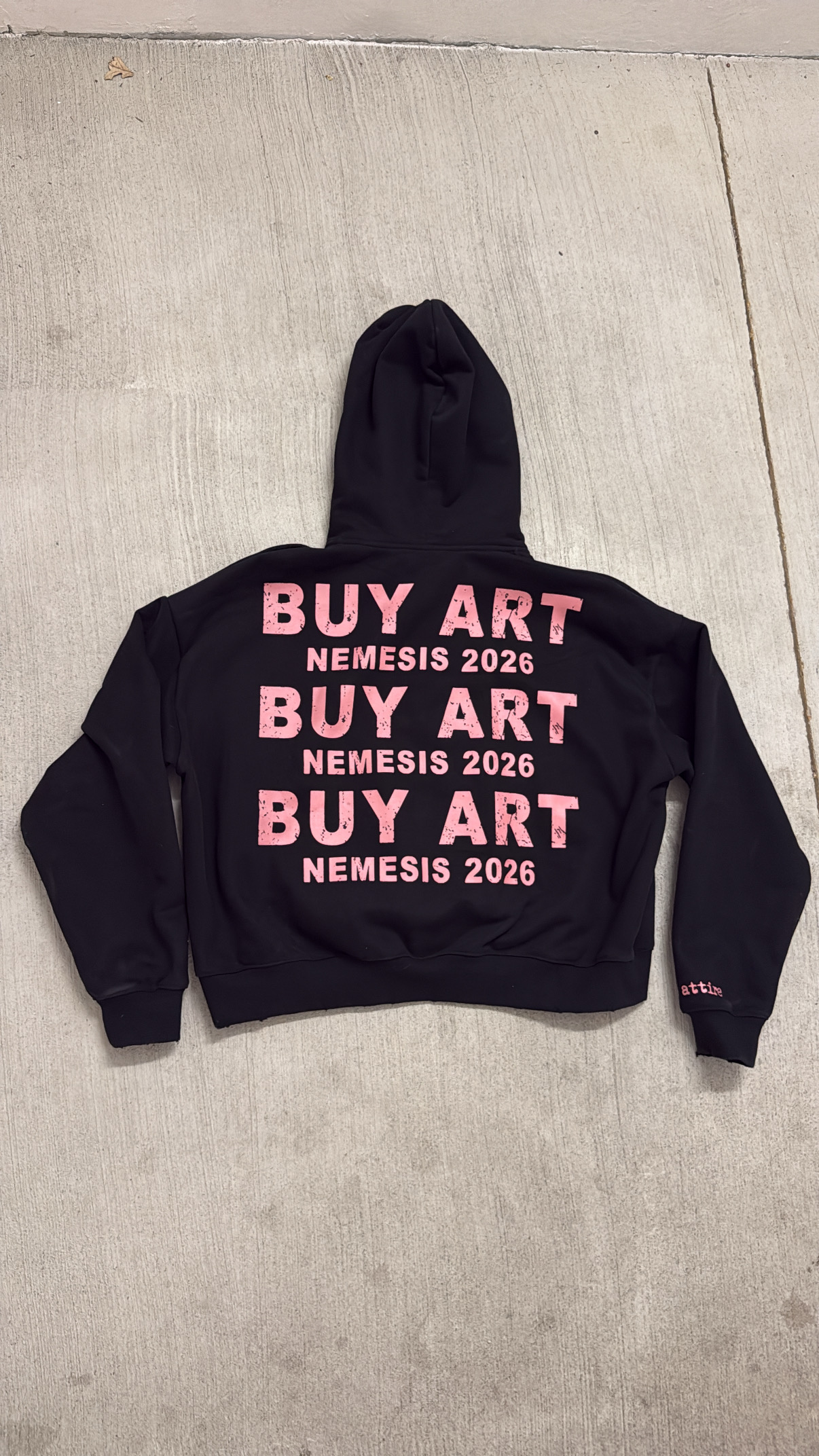 "BUY ART" Zipup